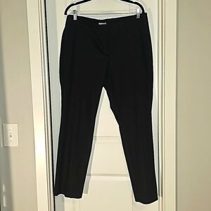 Chico’s Black Size Plus Size 2.5 short /ankle flat front slacks/dressy pants EUC